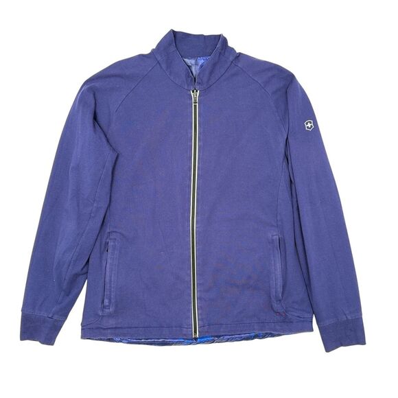 Victorinox Reversible Jacket Mens Size Large Blue Shell Protect Wind Proof‎ - Picture 3 of 12